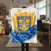 1PC Tigres UANL Print Flannel Blanket, High quality Comfortable for All Seasons, Home Decor, Warmth and Comfort, Perfect for Christmas Gifts219