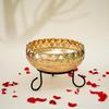 Ekhasa Gold Urli Bowl with Stand for Home Décor