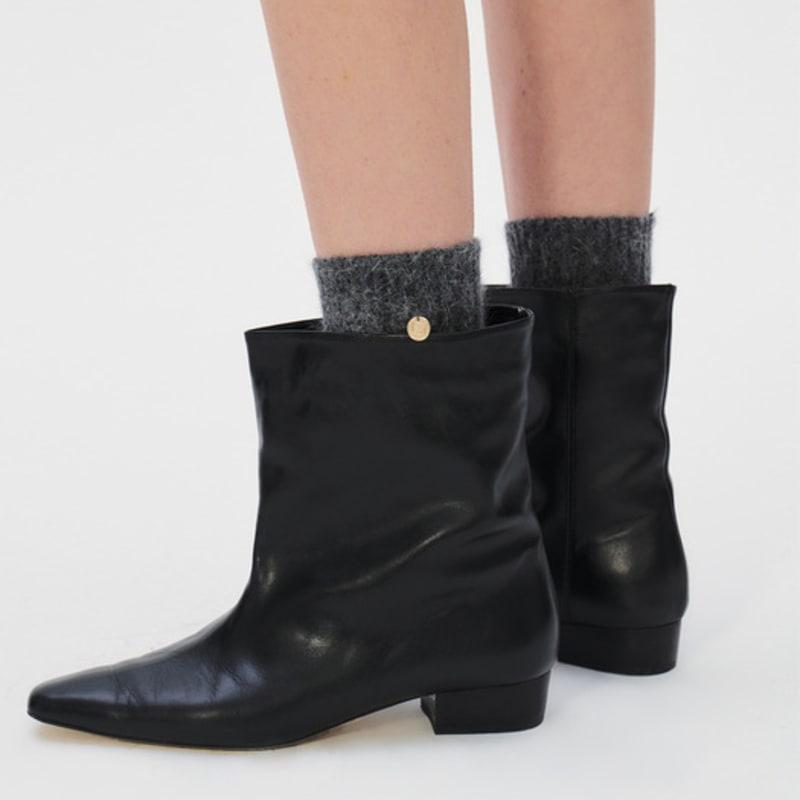 KUME Angora Socken, Anthrazit