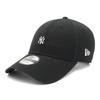 New Era 9FORTY Long Visor Cloth Strap MLB NY Yankees Cap 15164881 NER37C5505, Black, Free Size 56.8-60.6cm, Adjustable, ONSPOTZ, Unisex