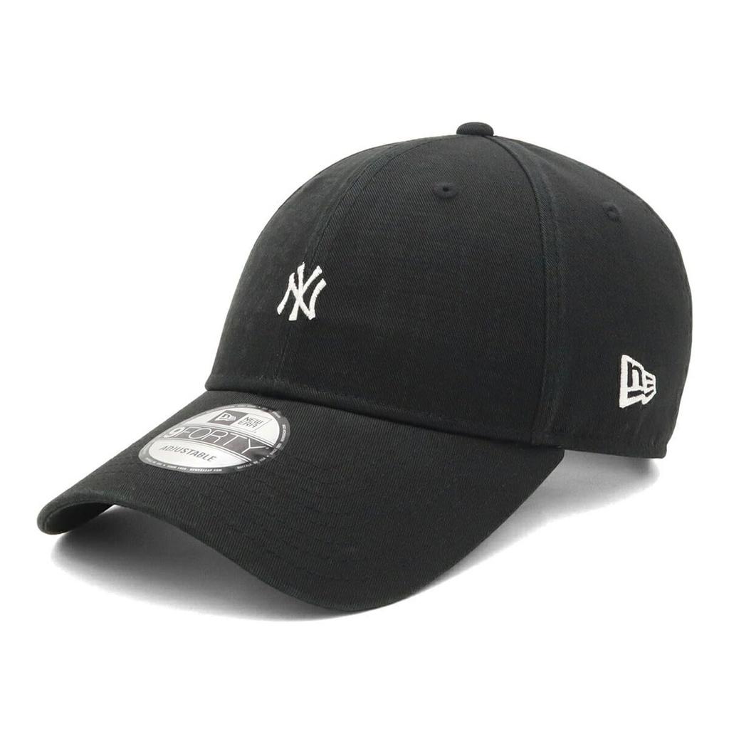 New Era 9FORTY Long Visor Cloth Strap MLB NY Yankees Cap 15164881 NER37C5505, Black, Free Size 56.8-60.6cm, Adjustable, ONSPOTZ, Unisex