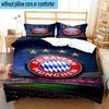 Set Biancheria da Letto Stampato FC Bayern München 3 Pezzi Copripiumino Chiusura Include 1 Copripiumino e 2 Federe Set Biancheria da Letto Decorazioni per la Casa Regali