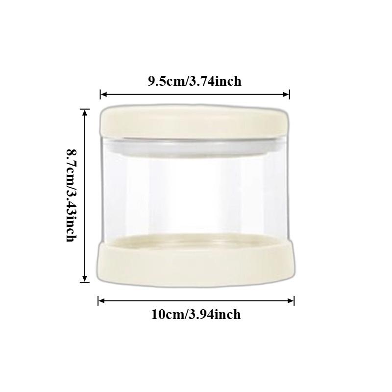 1 Stück Glasversiegelter Aufbewahrungsbehälter für Lebensmittel Hitzebeständig Küchenzubehör Mehrzweck-Teedosen Lagerung für Getreide Kaffeebohnen