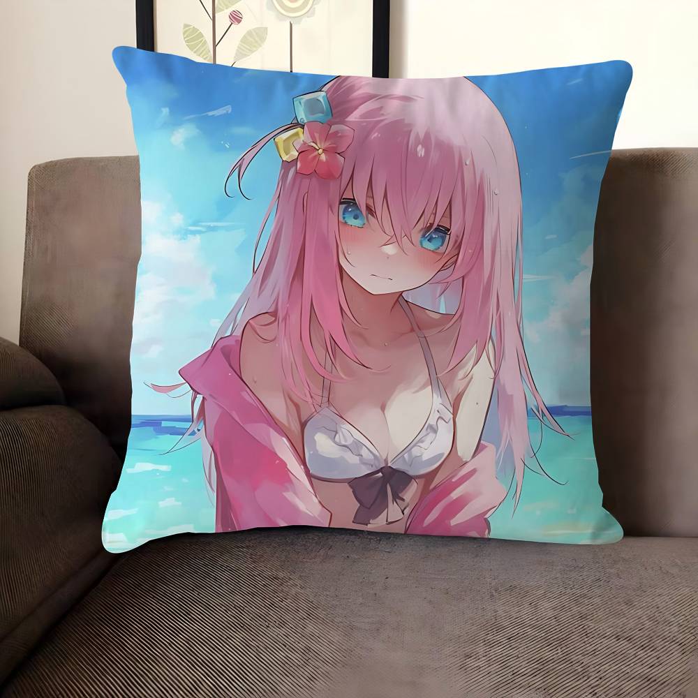

BOCCHI THE ROCK G-Gotoh-Hitori Pillow Cover Sofa Cushion Cover Home Room Decoration Children Gift 12x12Inch
