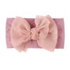 New baby nylon headband, baby cute bow wide-sided double-knotted headscarf, children's headband.