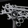 High Torque Reversible Ratchet Wrench Quick Opening Ring Wrench 72 Teeth Gear Socket Spanner Nut Tool Ratcheting Kit