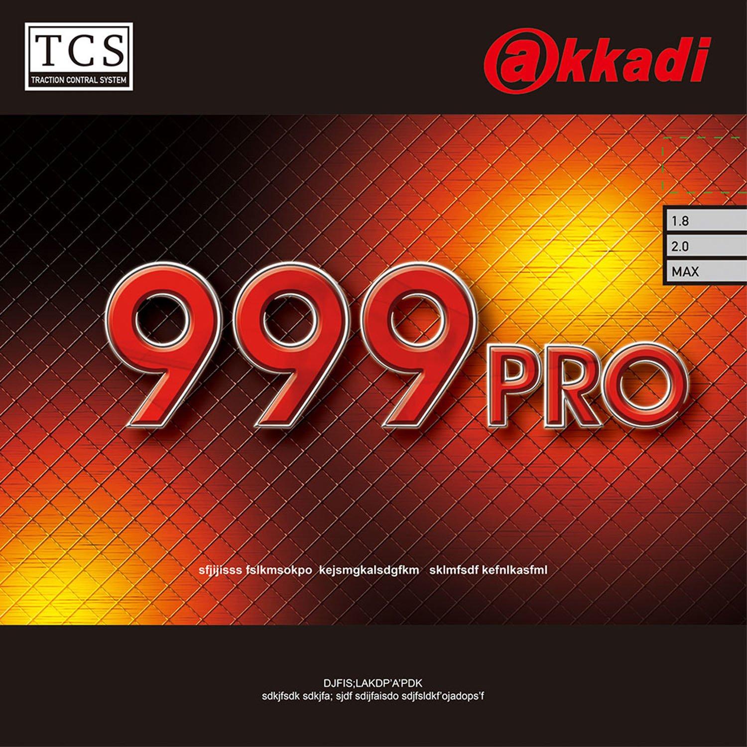 

Накладка для настольного тенниса Akkadi 999 Pro AR001 Черная (AB) 1,8