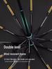24-Rib Compact Automatic Umbrella for Women - Dual Sun & Rain Protection, Sturdy Mini Design with Copper Black Coating