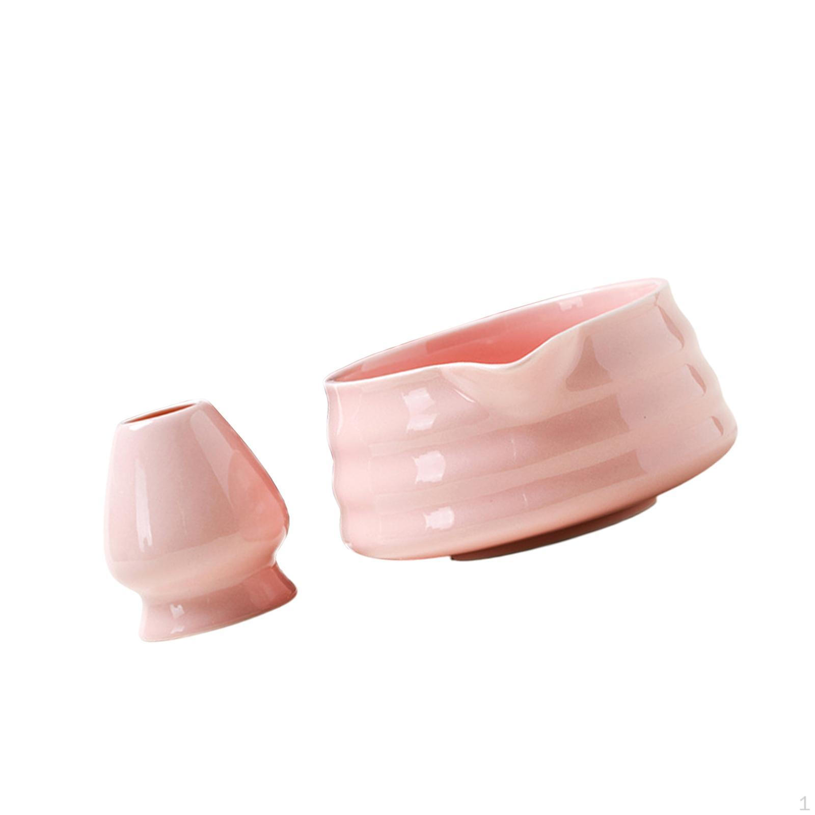 

2 миски для чая матча, венчик с держателем, ручная работа, подарочные принадлежности для церемоний