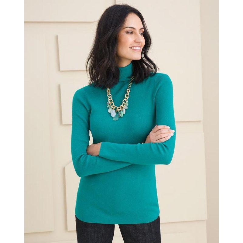 

House Autumn and Winter Export European and American Large Size Women s Clothing Pure Color Turtleneck Long Sleeves Sweater All-Matching Base Knitwear Emerald green 2: Bust size 100-110