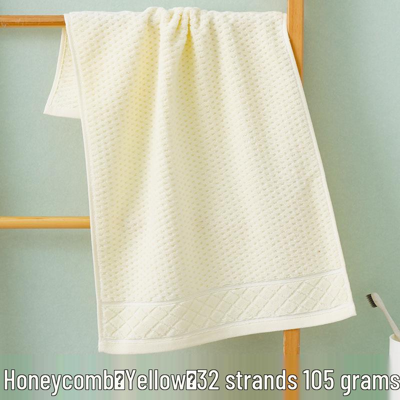 Thick Absorbent Pure Cotton Face Towel with Embroidered Logo for Adults