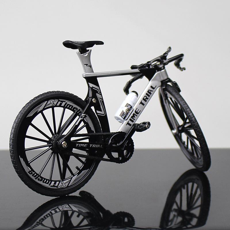 Mini Mountain Bike Toys 1:10 Scale Model Metal Alloy Bicycle Diecast Finger Simulation Bicycle Home Decoration
