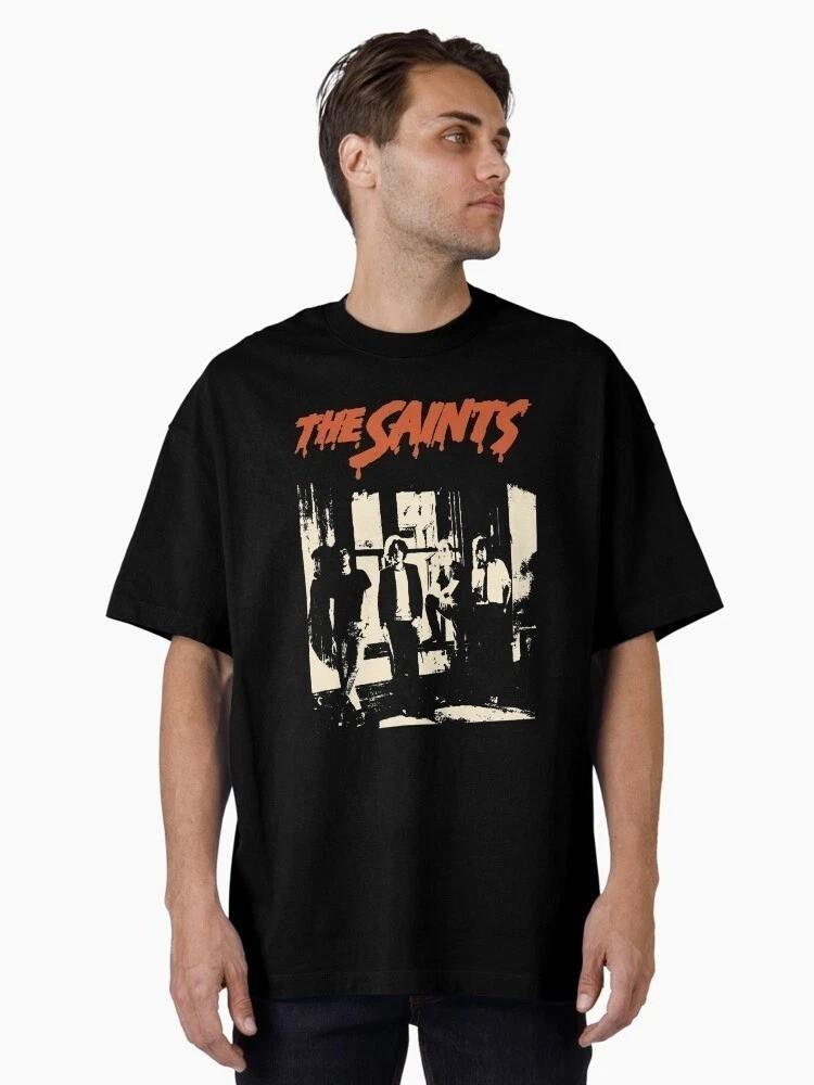 Редкая винтажная панк-рок футболка The Saints, унисекс, размеры от S до XL TU140 Унисекс футболка XL