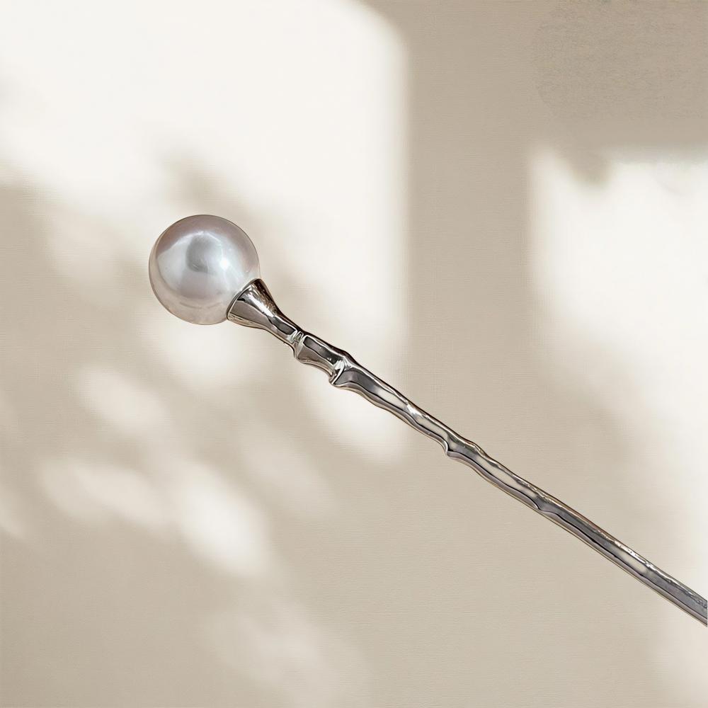 

New Pearl Hair Sticks for Women Girls Fashion Simple Metal Chopsticks Hairpins Bun Styling Tools Hair Accessories Gifts