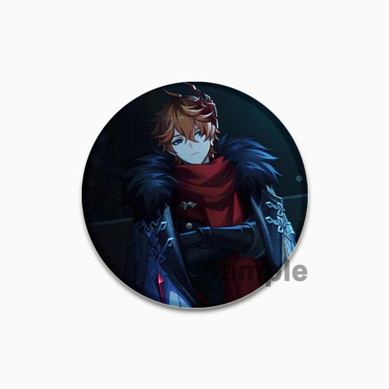 32/44/58MM Alloy Pins for Backpack Hat  Icon Cartoon Brooch  Genshin Impact Pin Fashion Jewelry Accessory