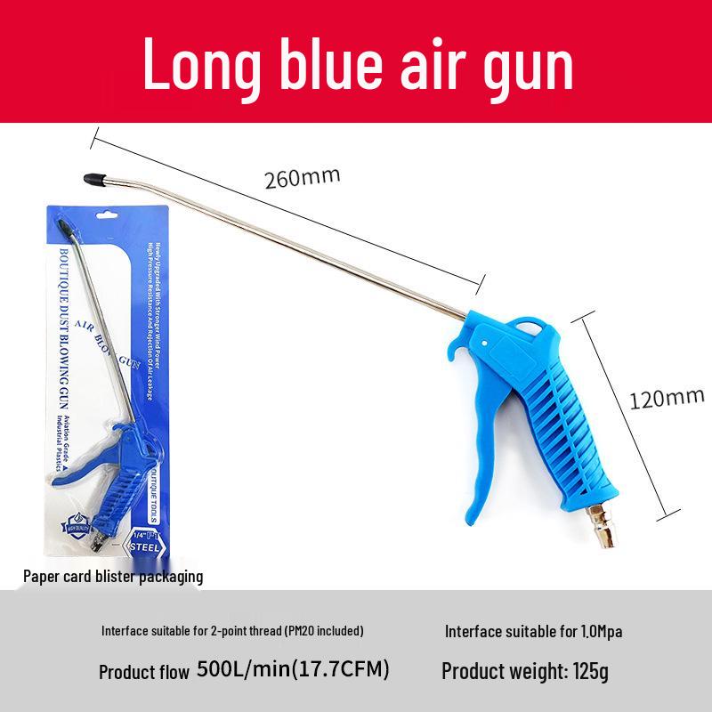 High-Pressure Air Blow & Dusting Gun Set with Extended Nozzle
