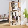 VidaXL Bookcase-Room Divider 80x25x163.5 Cm Solid Pine 814064