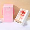 Valentine's Day Gift Glass Cover Immortal Rose Soap Flower Gold Foil Rose Light Luxury Home Decoration