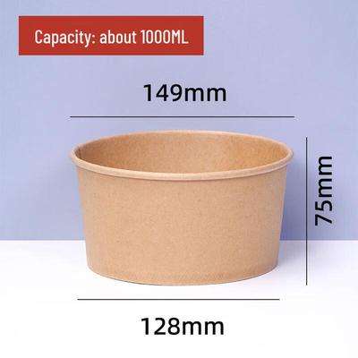 JINWUYUAN Disposable Kraft Paper Food Bowls with Lids