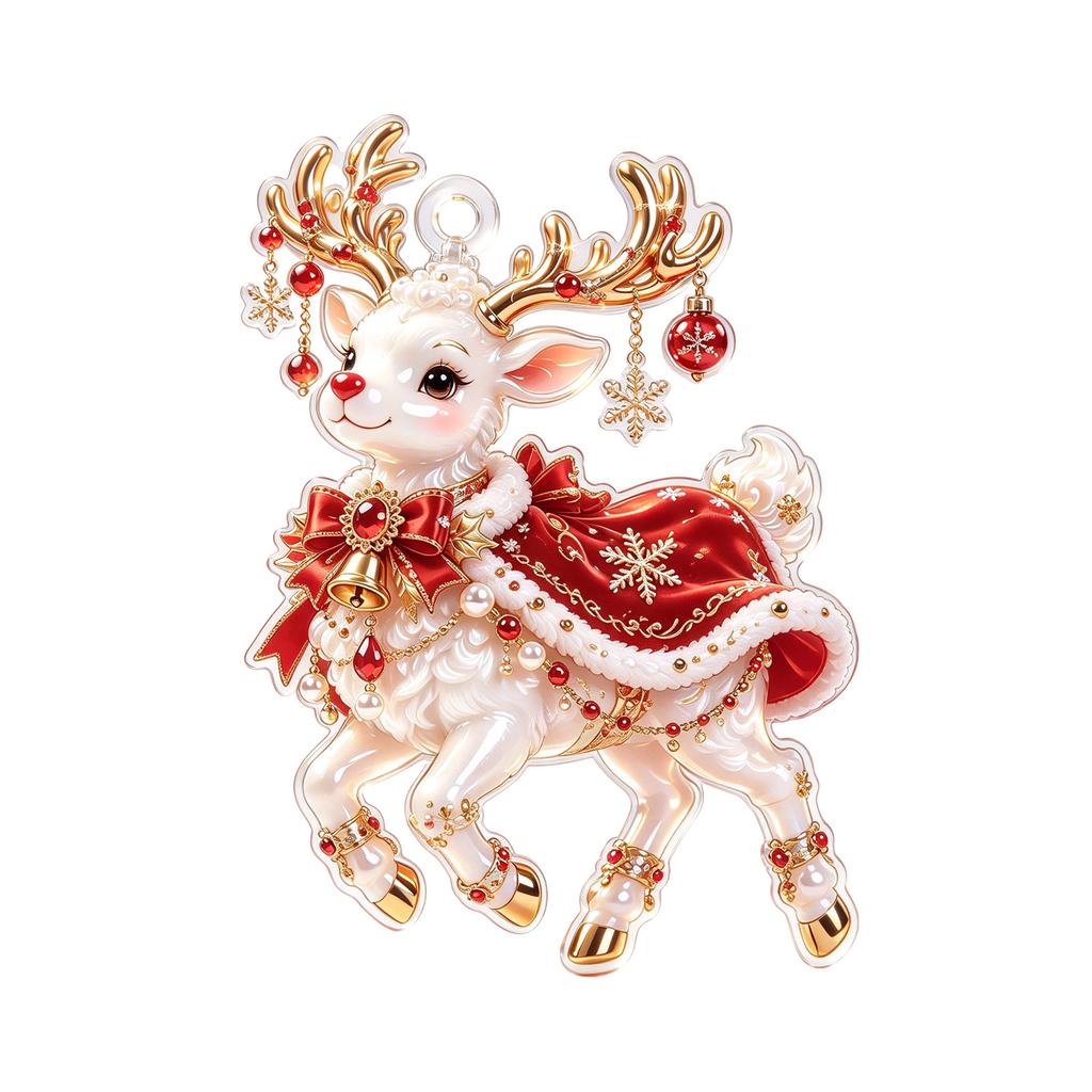 Christmas Acrylic Christmas Tree Hanging Ornament for Home Holiday Decor