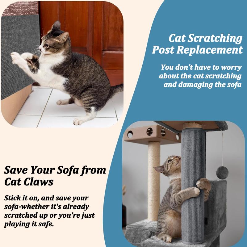 DIY Sofa Protection Pads Self-adhesive Anti Cat Scratch Carpet Furniture Wall Protectors Cover Stickers Cats Scratch Board Mat