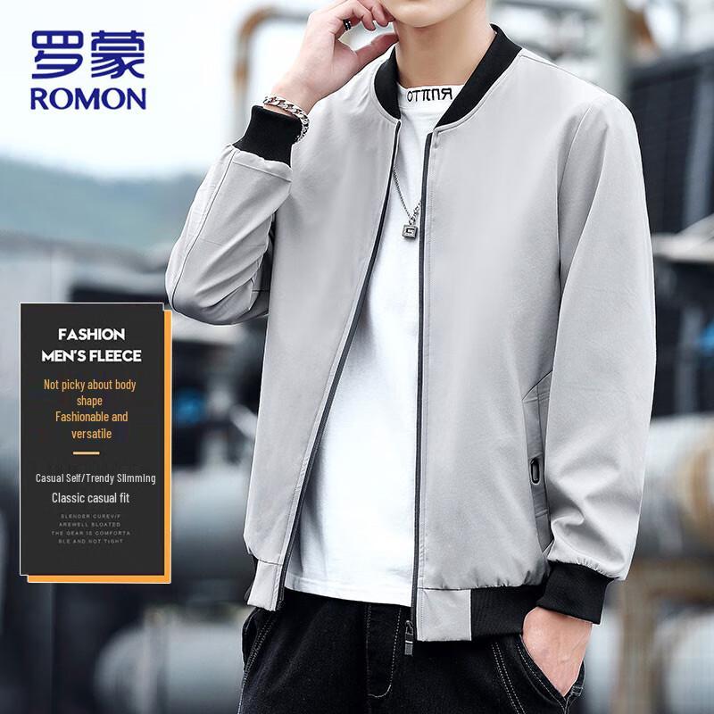 ROMON Men's Stand Collar Business Casual Autumn Jacket