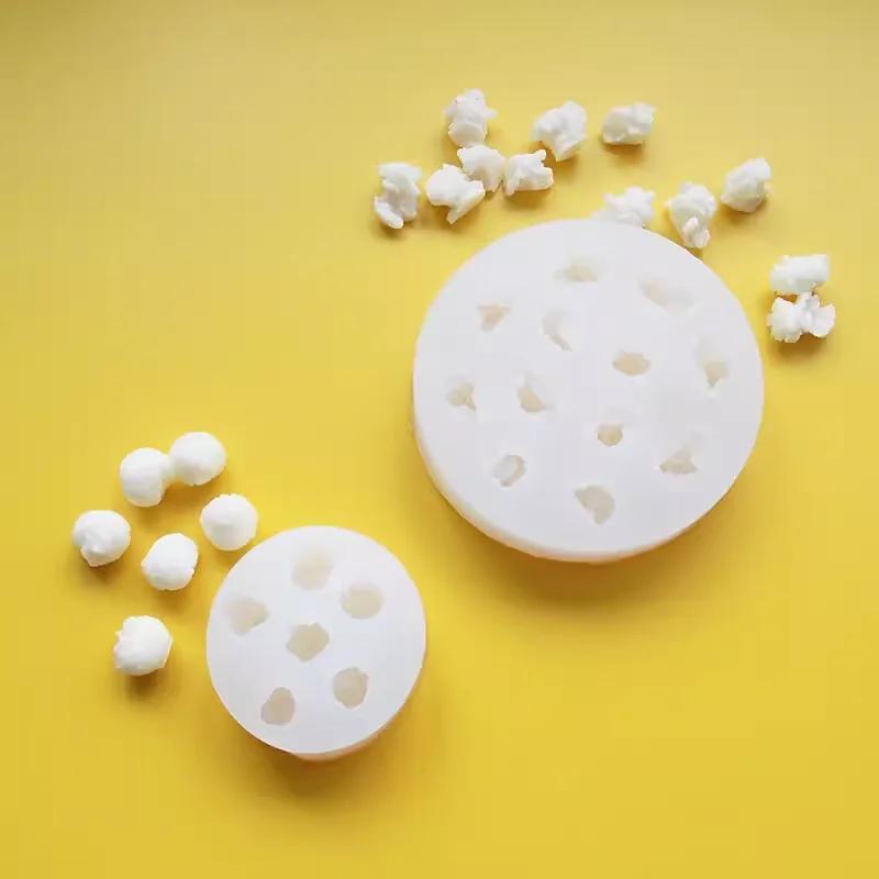 Hot 3D 12-hole Popcorn Shaped Silicone Mold Candy Chocolate Jelly Cake Making Molds DIY 12 Cavities Soap Baking Accessories
