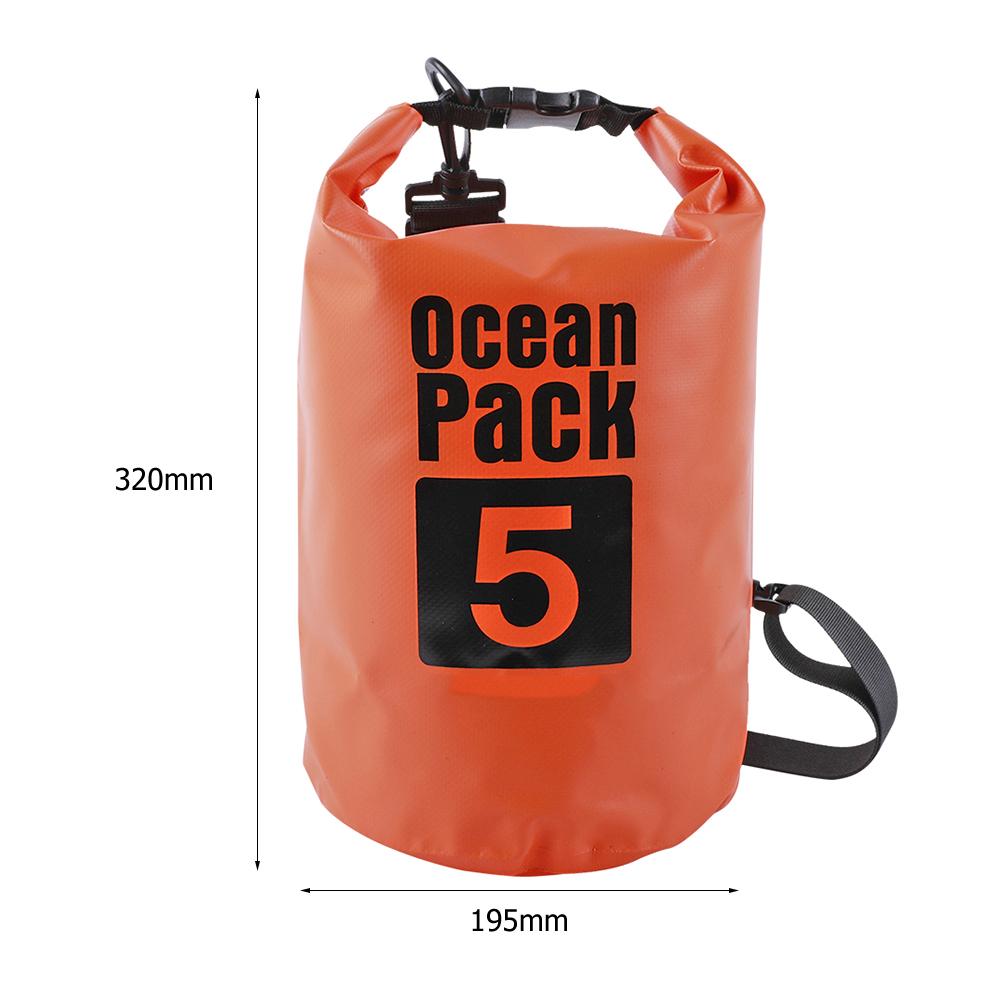 2L 3L 5L 10L 15L Wasserdichter Trockensack Schwimmtasche Faltbarer Strandaufbewahrungsrucksack Kajakfahren Rafting Flusstrekking Schwimmender Wassersack