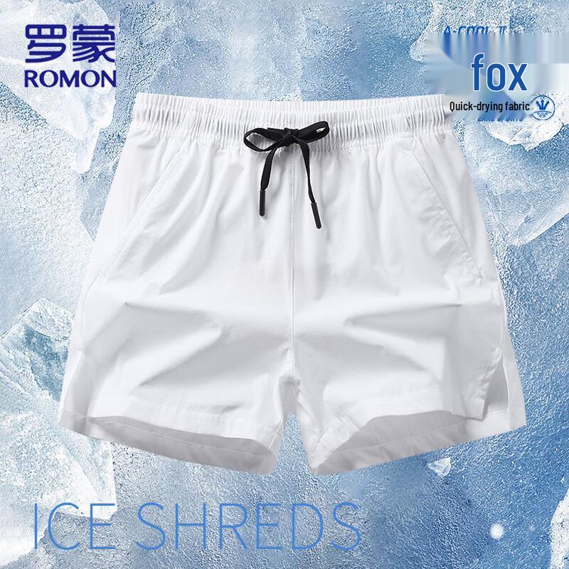 Romon Men's Ice Silk Quick-Dry Casual Shorts