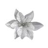 Christmas Poinsettia Glitter Wreath: Festive Floral Decoration