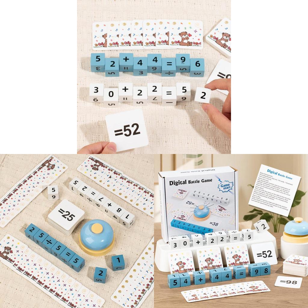 Wooden Number Math Blocks Educational Toy For Parent Child Learning And Brain Development