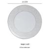 Ruhan European Style Ceramic Decal Dinner Plate
