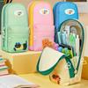Cartoon Lovely Pencil Case Patchwork Mini Schoolbag Pencil Cases  School Supplies