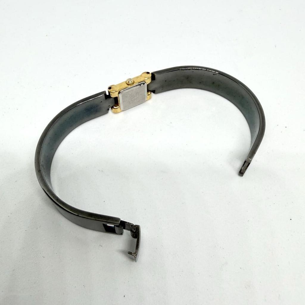 New Battery SEIKO Bangle Watch Square Seiko Quartz Watch Included. 1E20-5750 Women's Working.