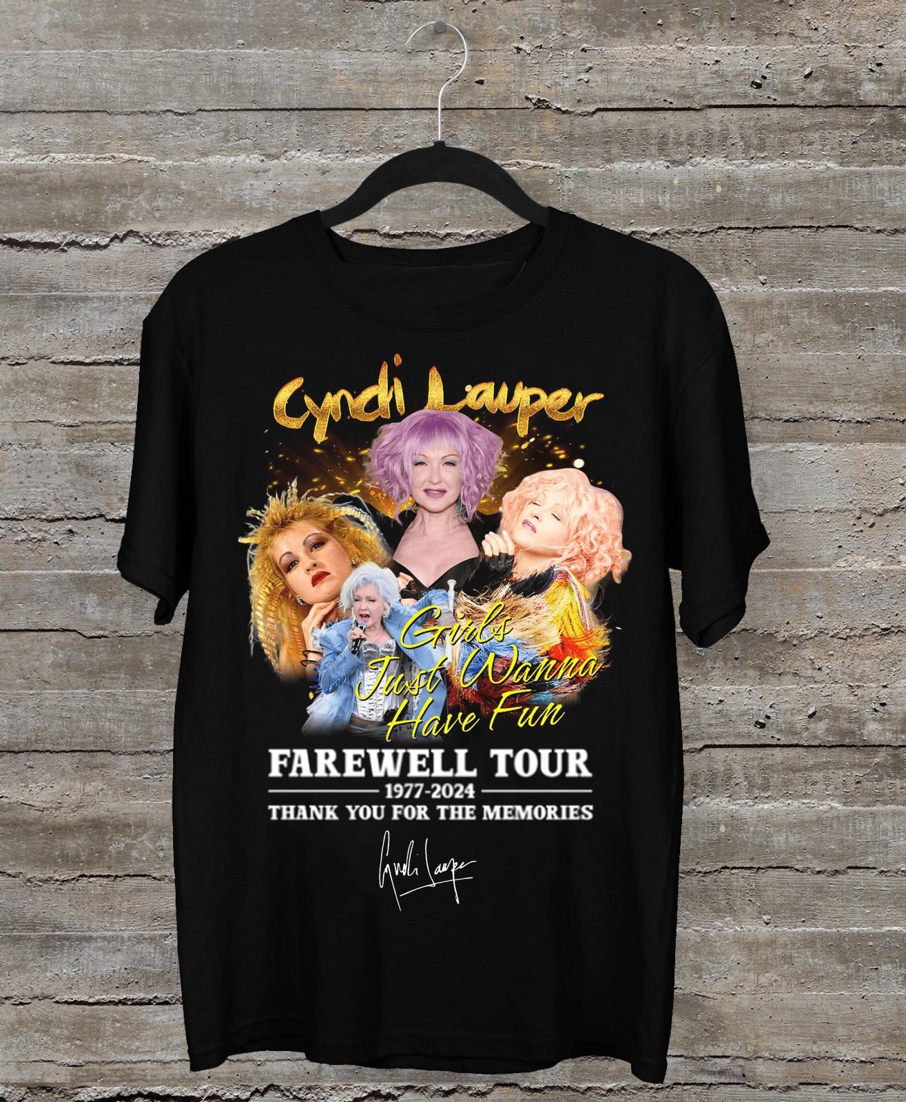 Cyndi Lauper Farewell Tour 1977-2026 Thank You For Joyfulness T-Shirt M