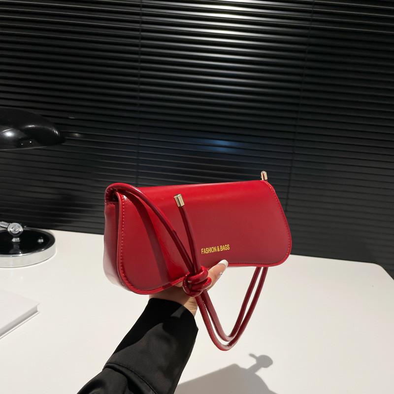 

Trendsetting Womens Casual Crossbody Bag With Unique Design And Functional Phone Pocket Bright Red