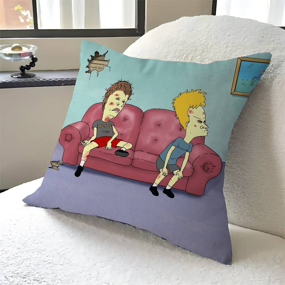 B-Beavis And Butt-Head Personalized Pillow Dust Cover Bedroom Kids Party Decoration Pillowcase Birthday Children Gift