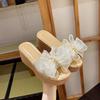 Summer Women's Slippers Open Toe Women's Summer Outdoor Beach Slippers Women's Wedge Sandals Bow