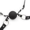 Gay Sex Restraint Mouth Gag Slave Mouth Double Silicone Balls Sex Toys For Couples Pu Leather Plug Adjustable Belt Product