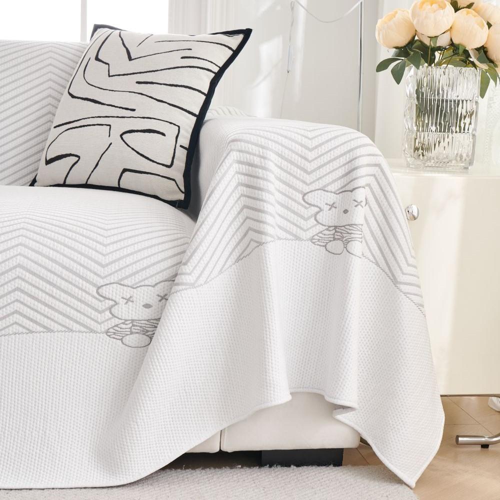 Cool Feeling Houndstooth Sofa Cover Mat Throw Blankets Living Room  Summer Camping Picnic Blanket Cover