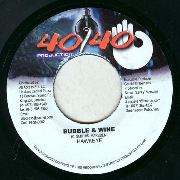 7inch Record HAWKEYE / MADD ANJU - Bubble & Wine / Hard FFSM0002 40/40 Productio 2002 Jamaica Reggae, Ska & Dub Used