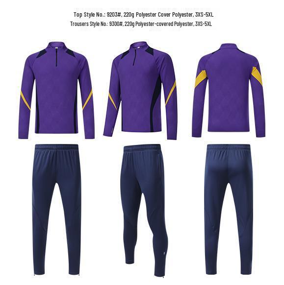 Half-Zip Long-Sleeve Sports Training Set for Adults & Kids