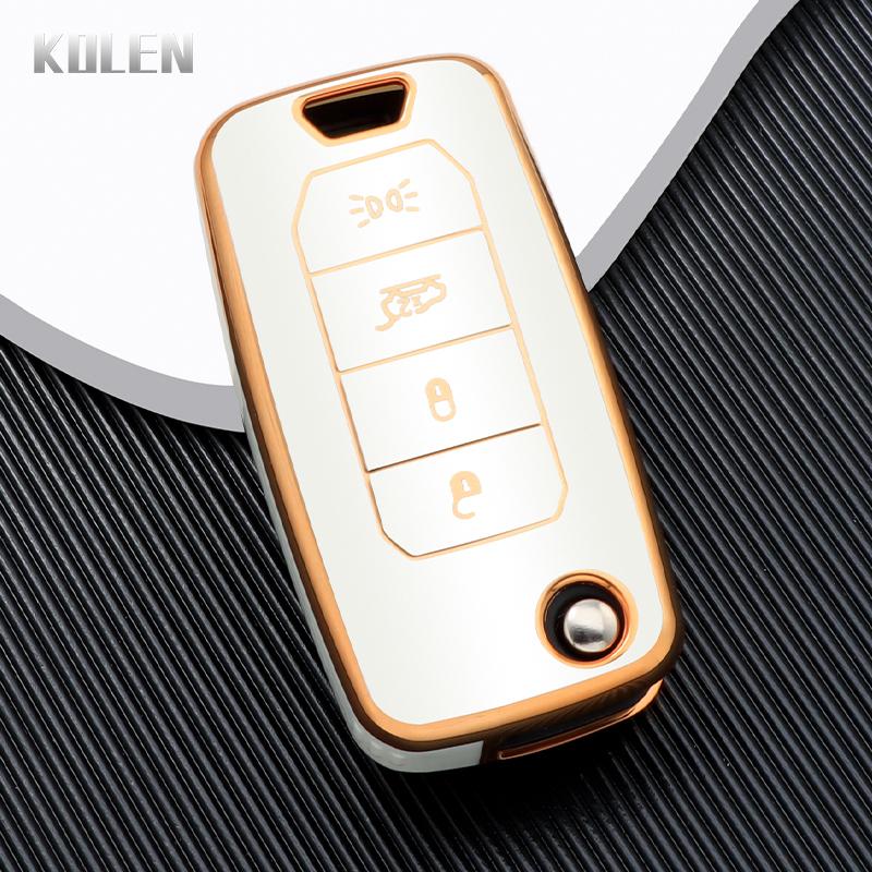 

Tpu Car Flip Key Case Cover Shell Fob For Jeep Renegade Compass Protected Holder Folding Bag Accessories