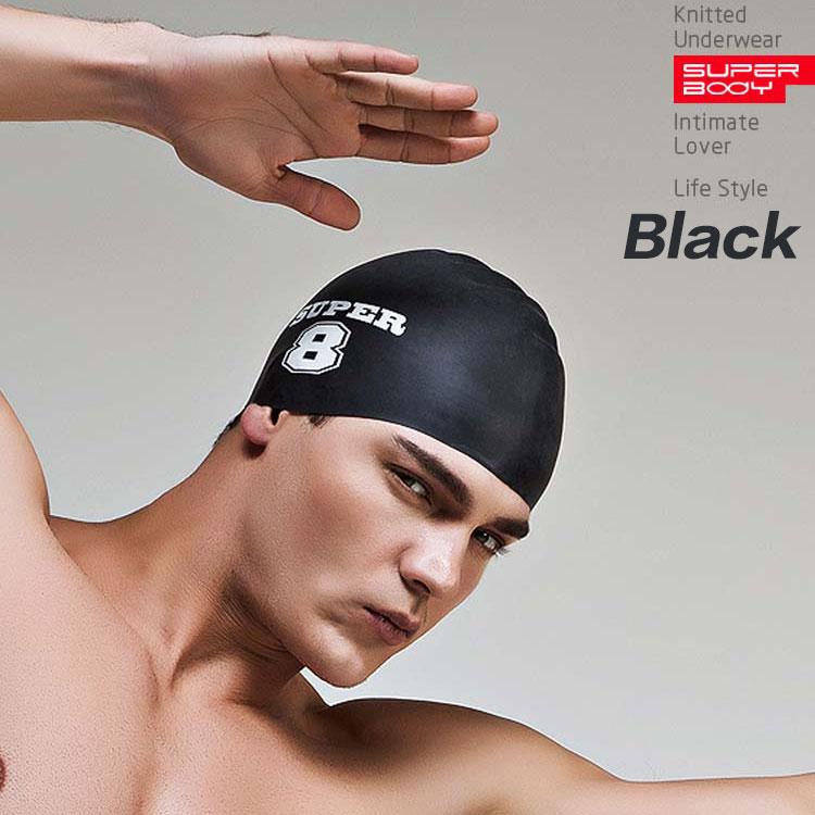 Sommer Wasser Mann Schwimmkappen Silikon Jungen Neu Blau Badekappe Männlich Erwachsenen Professionell Wasserdicht Ohr Verkauf