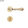 Zinc Alloy Golden Door Lock Bathroom Lock Secure Split Lock Indoor Door Handle Silent Locks Door Hardware Accessories Tools