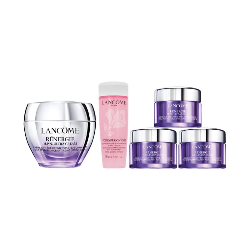 Набор для ухода за кожей Lancôme Three-dimensional Sculpting and Brightening Cream Увлажняющий крем 50 мл + 3 x 15 мл + Увлажняющая вода 50 мл коричневый