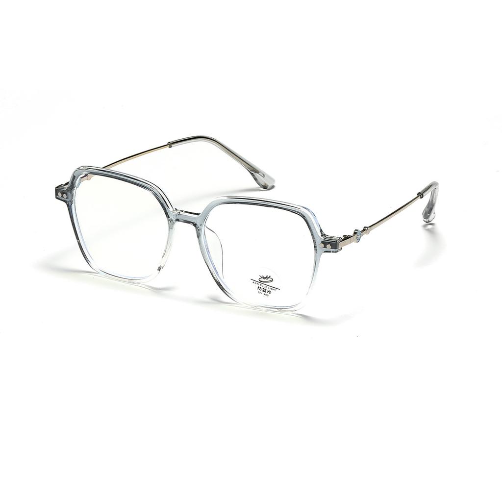 Large Square Glasses Frame Male Transparent Candy Literary Flat Mirror Female College Style Cute Face Covering