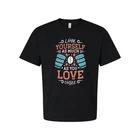 Unisex Coffee Quote T Shirt With Love Yourself As Much As You Love Coffee Design S