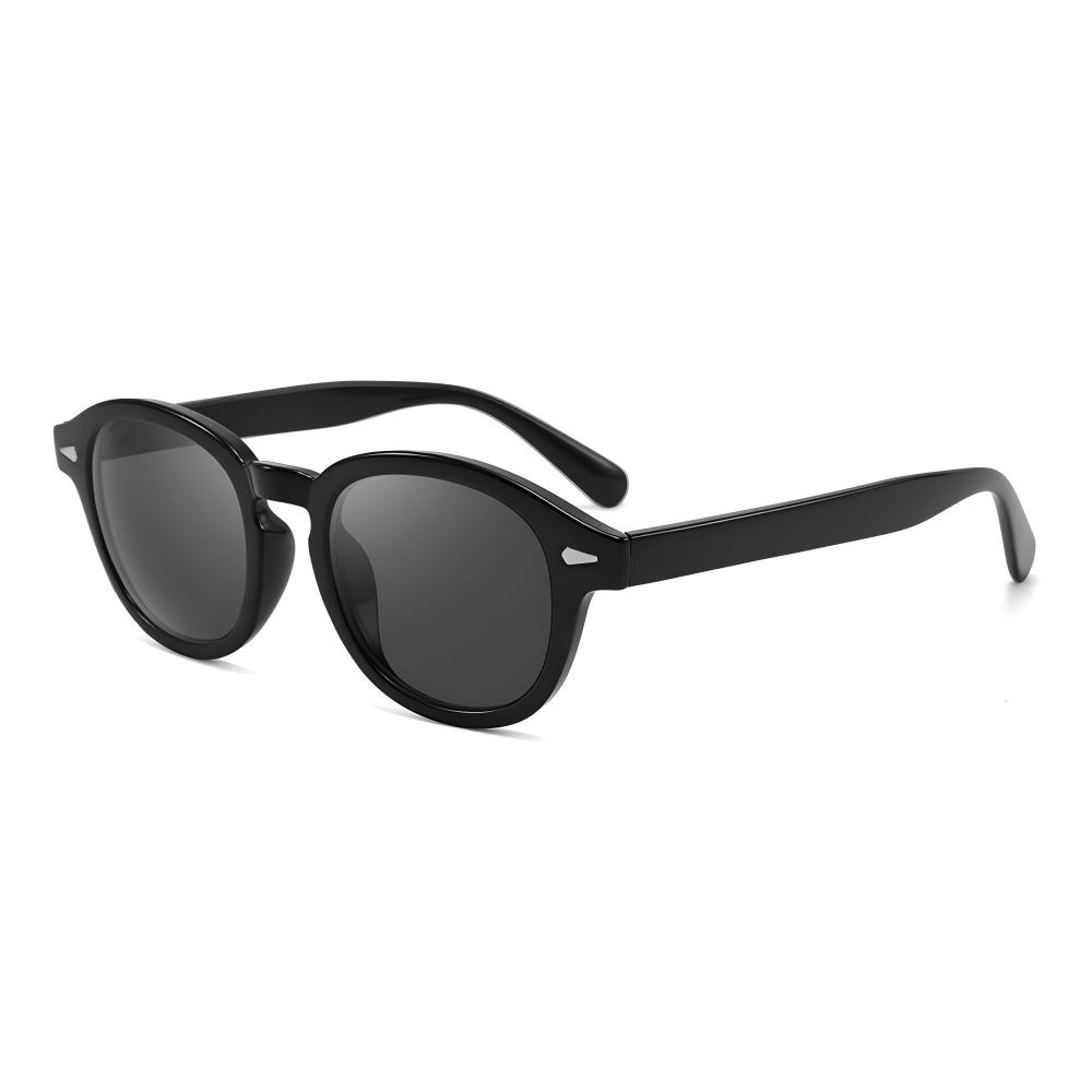 Versatile Women s Polarized Sunglasses TR90 Lightweight Glass Frame UV Protection Fashion Rivet Outdoor Sun Glasses Fashion PC&black