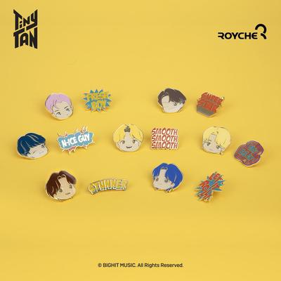 (BangTan Boys) TinyTAN Butter Metal Pin Badge, Official, Original, Authentic, K-POP, Idol